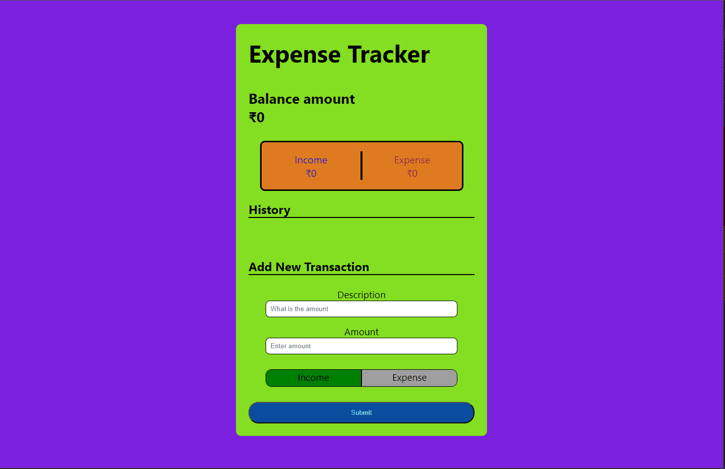 Expense Tracker