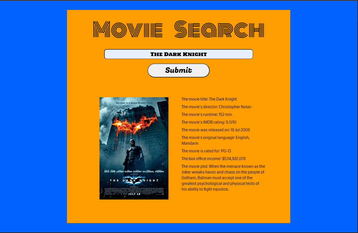 Movie search